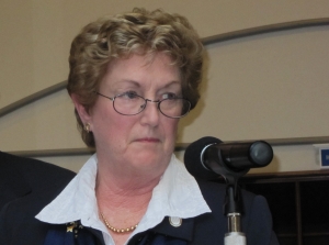 Former Gov. M. Jodi Rell, who decided against layoffs.