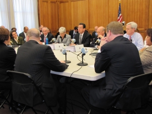 Malloy transition meeting