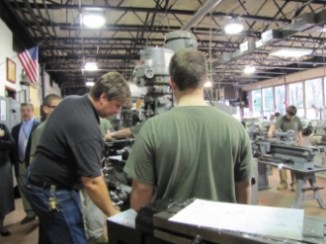 Mike Varonka teaches students at Emmett O'Brien Vocational Technical School in Ansonia.