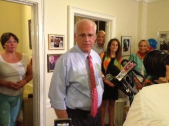 Chris Shays after conceding his loss in a GOP primary for U.S. Senate in 2012.