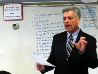 Blaise Messinger, the state's teacher of the year.