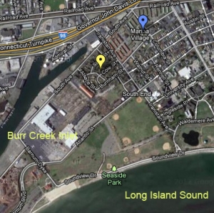 Sandy map Bridgeport