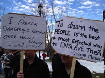 Gun protest