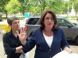 Shelley R. Sadin, left, Audrey Honig Geragosian