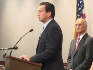 Gov. Malloy announcing Robert Kennedy as the college system's president