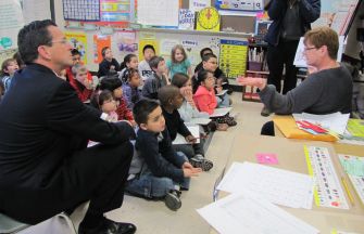 Gov. Malloy visits a preschool classroom in Meriden