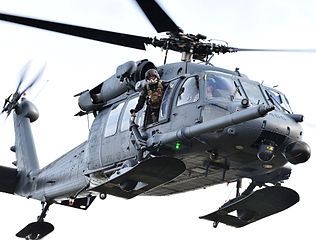 The Sikorsky HH-60 helicopter, a derivative of UH-60 Black Hawk