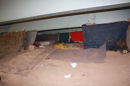 The home -- or "La Cueva" as the men call it -- under the highway in the north end of Hartford. (Photo by Jose Vega)