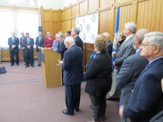 Democratic legislators line up  to back an agenda for 2014 geared to older voters.