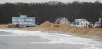 Shoreline damage in Old Lyme.