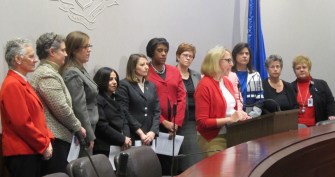 Women legislators announce the changes they want in law to improve college responses to sexual assaults.