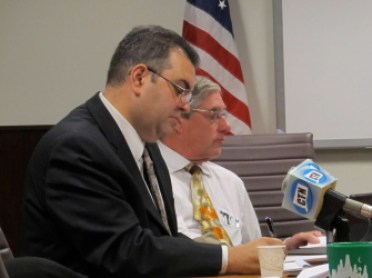 Michael Brandi, general counsel and executive director of State Elections Enforcement Commission. and Commissioner Stephen Penny.