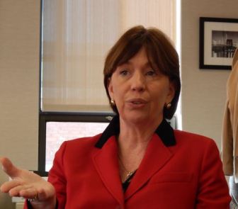 This is a photo of Department of Mental Health and Addiction Services Commissioner Patricia Rehmer, whose agency has tried to shield providers from the first round of cuts.