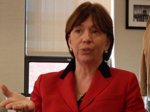 This is a photo of Department of Mental Health and Addiction Services Commissioner Patricia Rehmer, whose agency has tried to shield providers from the first round of cuts.