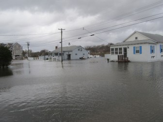 Chalk Beach neighborhood in Old Saybrook after Storm Sandy in 2012