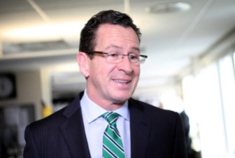 Gov. Dannel P.Malloy at WNPR studios after appearance on 'Where We Live.'