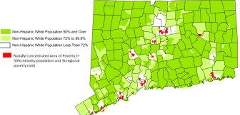 Map of racially concentrated areas of poverty
