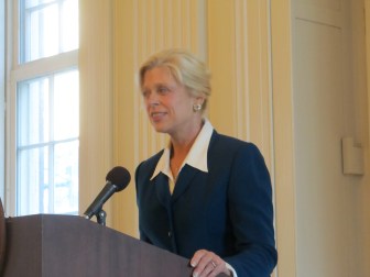 Martha Dean at the Old State House.