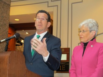 The 2014 ticket: Dannel P. Malloy and Nancy Wyman.