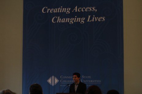 "I don't want my dream to end here," Capital Community College Student Jose Diez told college leaders.