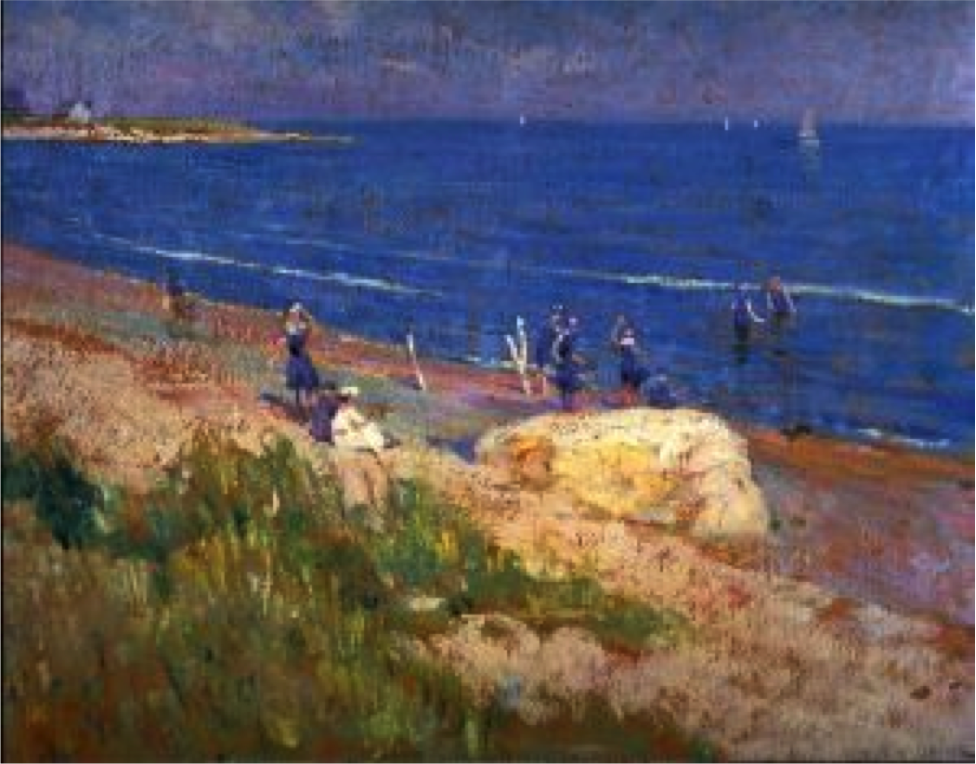 William Chadwick's 1915 painting, “Bathers at Griswold Beach”
