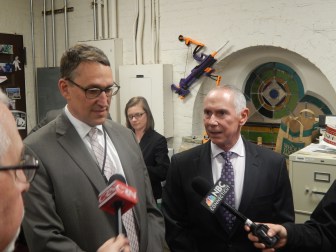 From left, budget Secretary Benjamin Barnes and Chief of Staff Mark Ojakian