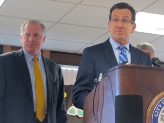 Gov. Dannel P. Malloy and Attorney General George Jepsen outline consumer protections.
