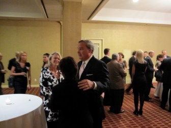 John G. Rowland and his wife, Patty, at the Prescott Bush Dinner in 2010, the first he attended after his resignation.