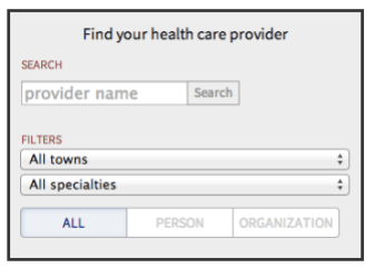 INTERACTIVE: Search the database for your providers, or providers in your town.