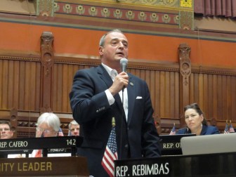 House MInority Leader Lawrence F. Cafero Jr. argues the new budget is filled with gimmicks.