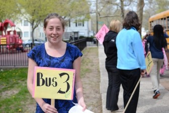 Teacher Julie Bergeron plans to reapply for her job and possibly earn a bonus.