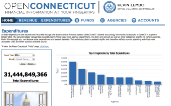 A look at the Open Connecticut website.
