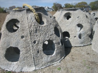 Close-up of the Reed Balls before installation.