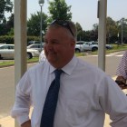 Ben McGorty at the polls on Tuesday.