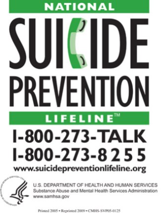 National Suicide Prevention Lifeline Magnet, SVP05-0126