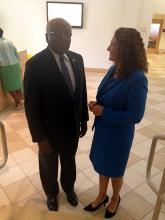 Rep. James Clyburn, D-S.C., visited Connecticut recently to mobilize black voters on behalf of Rep. Elizabeth Esty. 