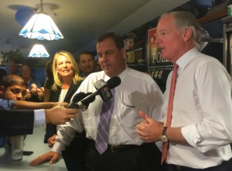 Chris Christie with Tom Foley and Foley's running mate, Heather Bond Somers.