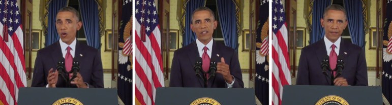 Obama ISIL triptich