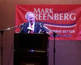 Republican challenger Mark Greenberg concedes the 5th Congressional District race to U.S. Rep. Elizabeth Esty. 