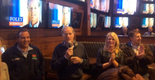 Foley says he and Christie, left, have a "bromance" after five Christie visits.