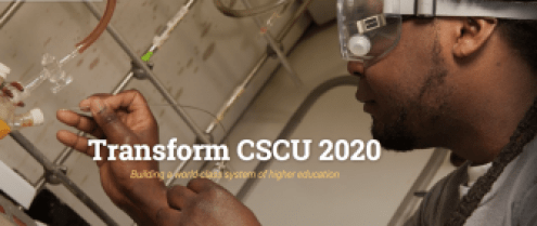 Marketing for Gray's plans for the system, dubbed 'Transform CSCU 2020'