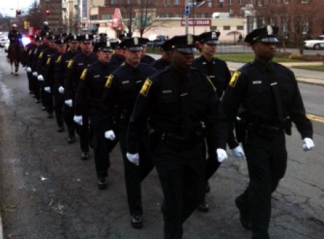 Graduates of a Hartford Police Department Academy class in 2012.