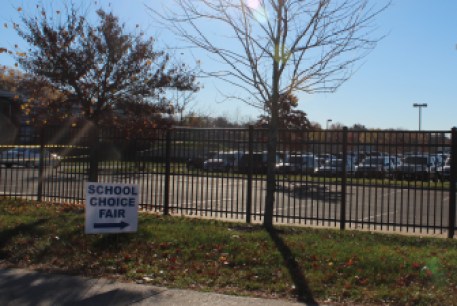 school choice fair sign