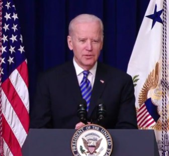 Vice President Joe Biden speaking to foster children and leaders at the White House.