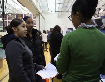 Jenifer Colon weighs her options at a School Choice Fair after deciding for years not to enter the lottery