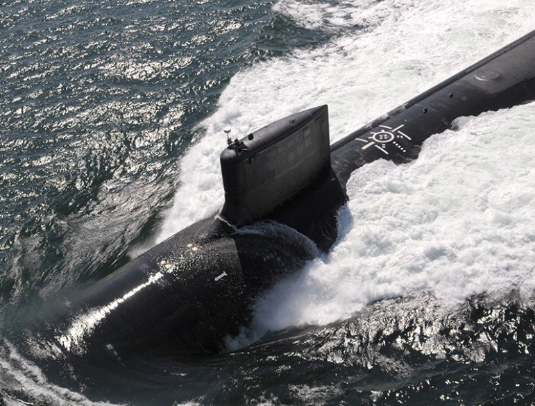 A virginia-class attack submarine