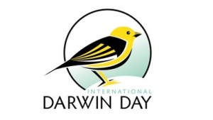 Logo for International Darwin Day sponsored by the American Humanist Association.