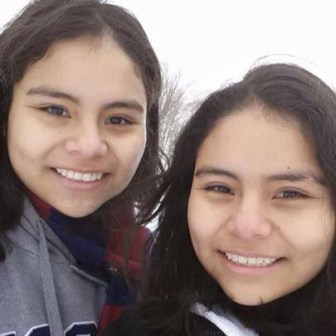 Kiara, left, and Katia Ruesta.