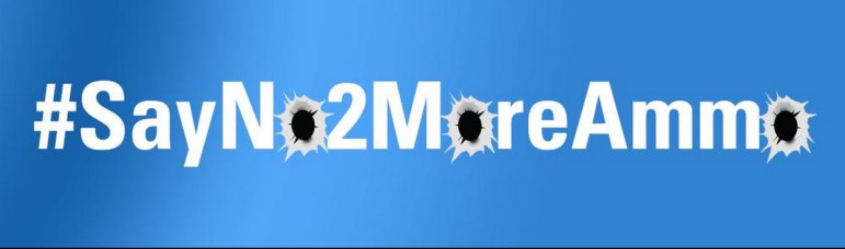 The logo for the #SayNo2MoreAmmo campaign.