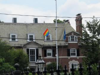Gov. Dannel P. Malloy flew the gay pride flag over the executive residence to celebrate a U.S. Supreme Court decision striking down DOMA in 2013.